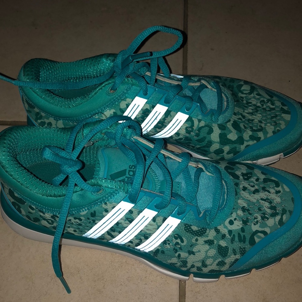 Adipure Adidas Blue Leopard